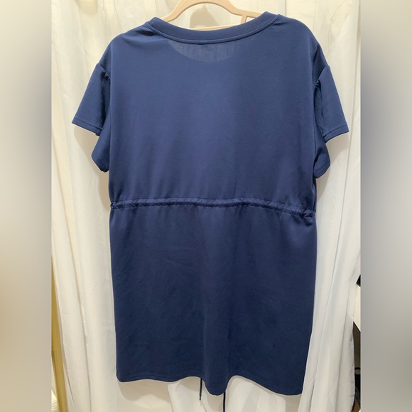 Evaless Round Neck Ruffle Sleeve Tshirt Dress - Picture 5 of 8